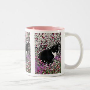 2 Couleurs Taches de rousseur dans la tasse des fleurs II -