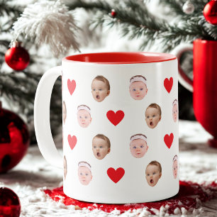 2 Couleurs Tapis, tasse photo personnalisée, Cadeau bébé