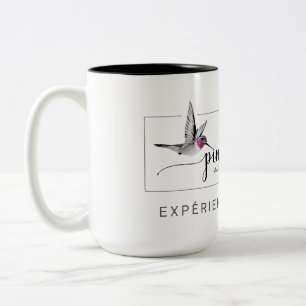 2 Couleurs Tasse 15 oz Pink Colibri