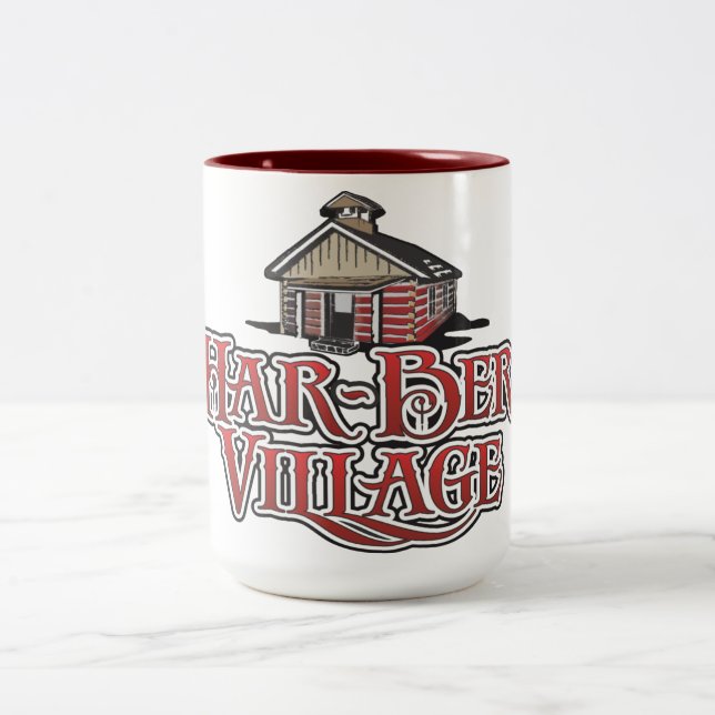 2 Couleurs Tasse 2013 de logo de Har-Village (Centre)