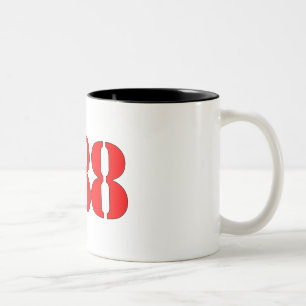 2 Couleurs Tasse 788 avec la course