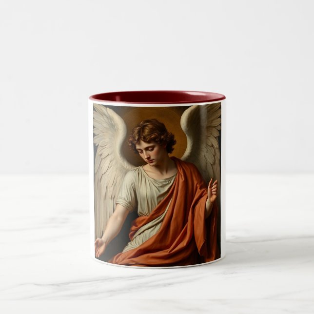 2 Couleurs Tasse à café Ange de la Renaissance Classique (Centre)