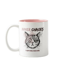 Tasse à café avec illustration artistique de chat