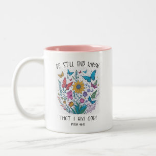 2 Couleurs Tasse à café « Be Still and Know »