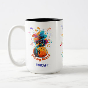 2 Couleurs Tasse à café bicolore d'automne