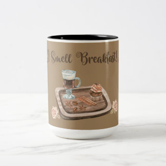 2 Couleurs Tasse à café bicolore 'Je sens l'odeur du petit-dé