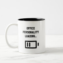 Tasse à café bicolore pour personnalité de bureau 