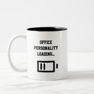 2 Couleurs Tasse à café bicolore pour personnalité de bureau