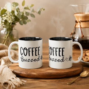 2 Couleurs Tasse à café Bumblebee Coffee Buzzed