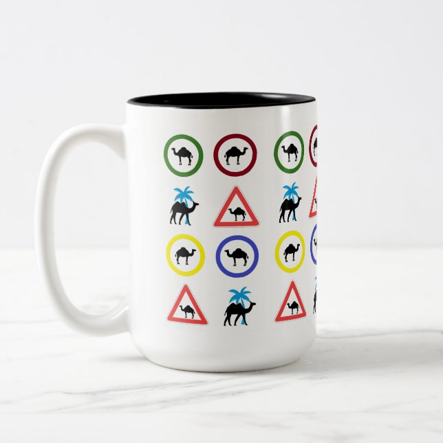 2 Couleurs Tasse à café Chameau Dromadaire (Gauche)