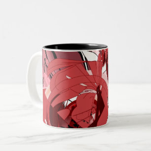 2 Couleurs Tasse à café Crimson Whispers
