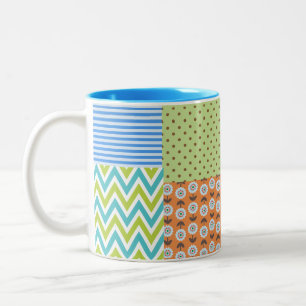 2 Couleurs Tasse à café florale tropicale colorée – Flux vibr