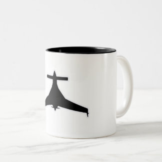 2 Couleurs Tasse à café pour avion expérimental Long Ez