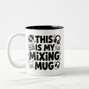 2 Couleurs Tasse à café pour mixeur de DJ   Tasse à café drôl