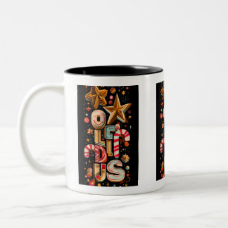 2 Couleurs Tasse à café Starry Typography – Édition de fêtes