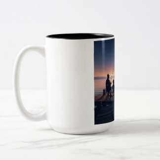2 Couleurs Tasse à café sur le thème de la pêche