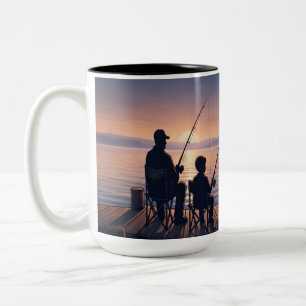 2 Couleurs Tasse à café sur le thème de la pêche