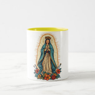 2 Couleurs Tasse à café Vierge de Guadalupe