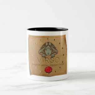 2 Couleurs Tasse à café - Vierge - Zodiaque