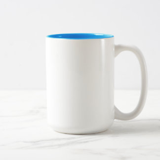 2 Couleurs Tasse à deux tons bleu-clair de Sarah 15 onces