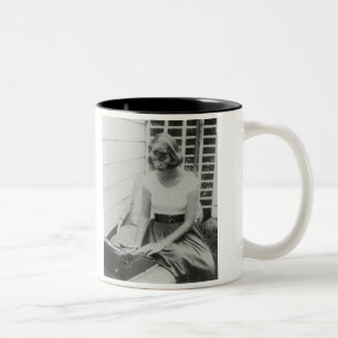 2 Couleurs Tasse à deux tons de machine à écrire de Sylvia