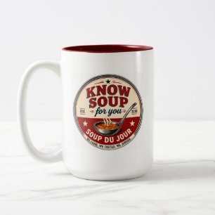 2 Couleurs Tasse à soupe KSFY