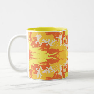 2 Couleurs Tasse Abstraite Golden Ember