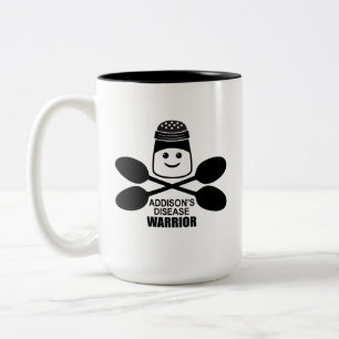 2 Couleurs Tasse Addison's Disease Warrior