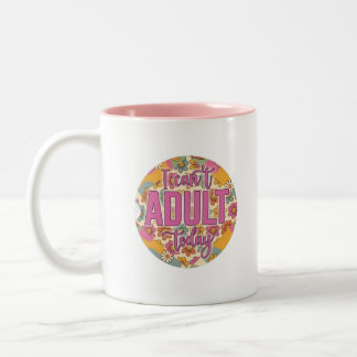 2 Couleurs Tasse Adulthood Amusante Sarcasique Colorée