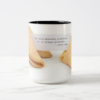 2 Couleurs Tasse aimable de biscuit de fortune