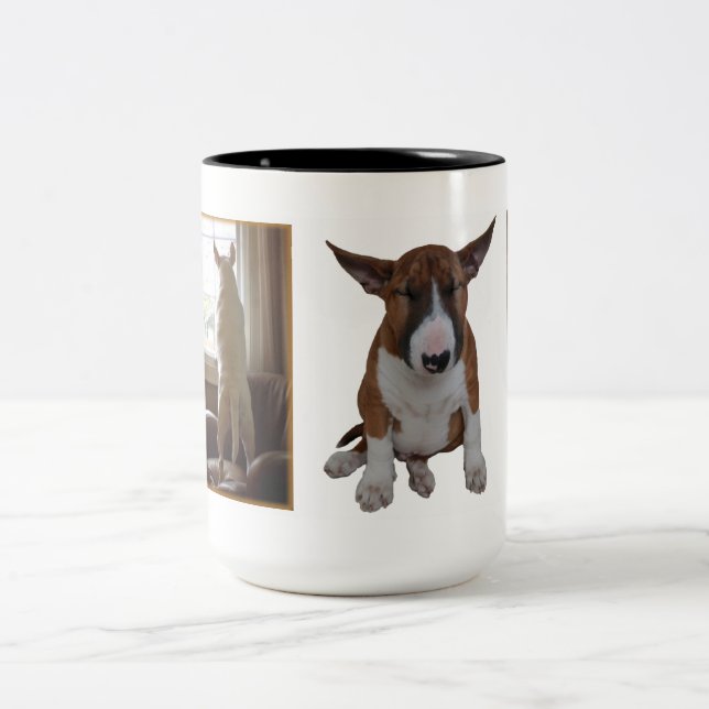 2 Couleurs Tasse anglaise de bull-terrier (Centre)