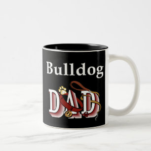 2 Couleurs Tasse anglaise de papa de bouledogue