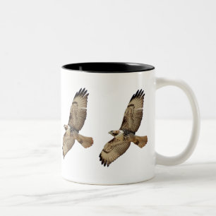 2 Couleurs Tasse animale de vol d'oiseau de faucon coupée la