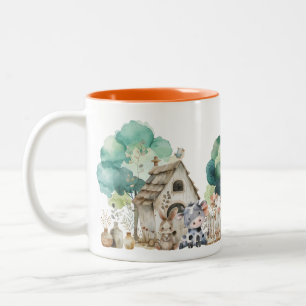 2 Couleurs Tasse aquarelle d'animaux de ferme – Tasse de nurs
