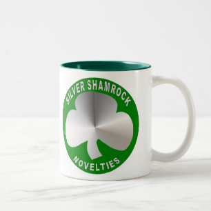 2 Couleurs Tasse argentée de nouveautés de shamrock