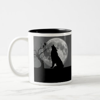 2 Couleurs Tasse Artistique Nature et Pleine Lune