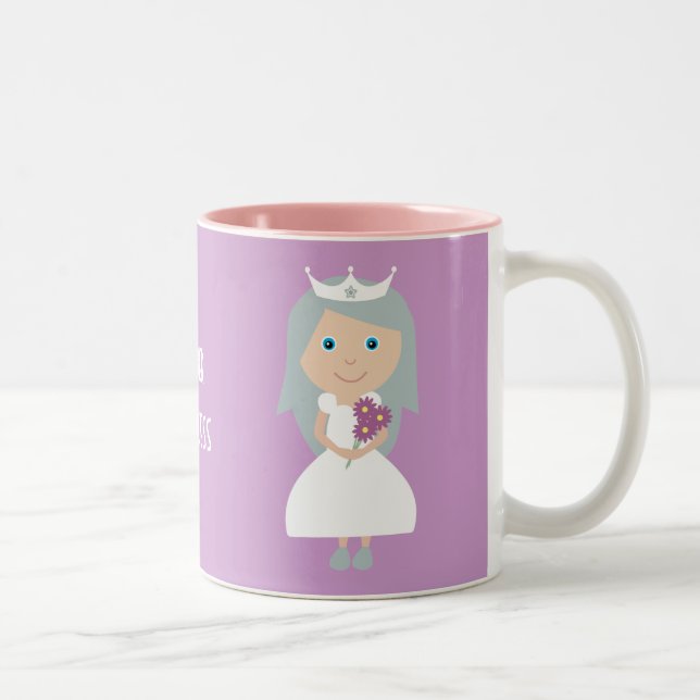 2 Couleurs Tasse assez sobre de princesse (Droit)