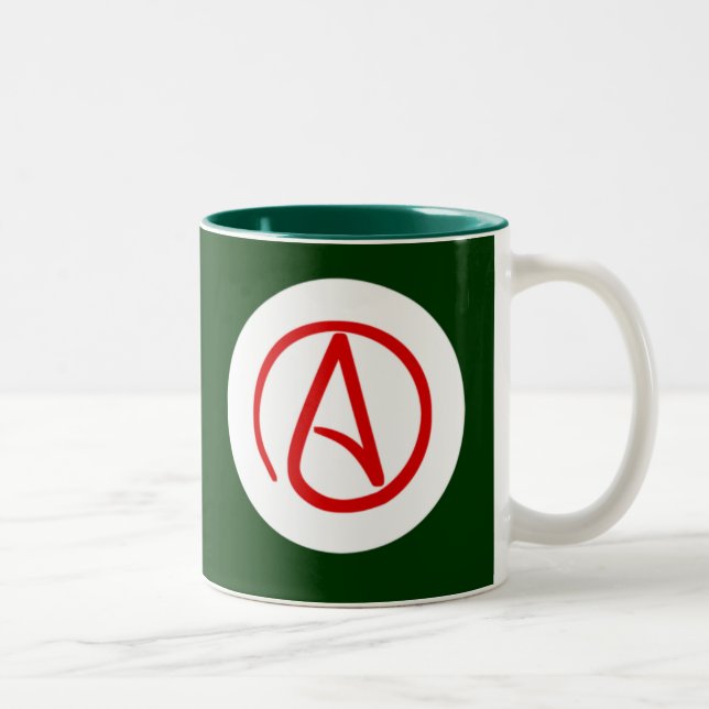 2 Couleurs Tasse athée de logo (Droit)