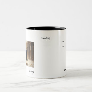 2 Couleurs tasse avec image et texte