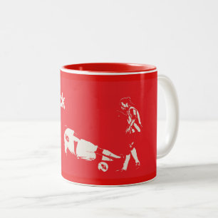 2 Couleurs Tasse avec logo - La chaussette sale