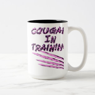 2 Couleurs Tasse avec Marques de Griffes de Cougar en Formati