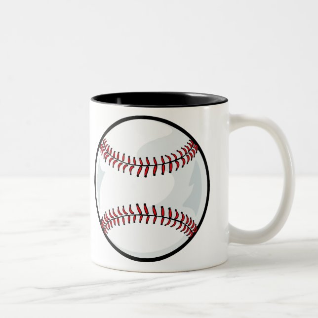 2 Couleurs Tasse - base-ball (Droit)