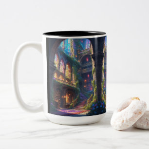 2 Couleurs Tasse Bibliothèque Enchantée