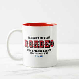 2 Couleurs Tasse bicolore 'ce n'est pas mon premier Roadeo'