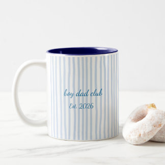 2 Couleurs Tasse Boy Dad Club Éta 2026 – Papa personnalisé à