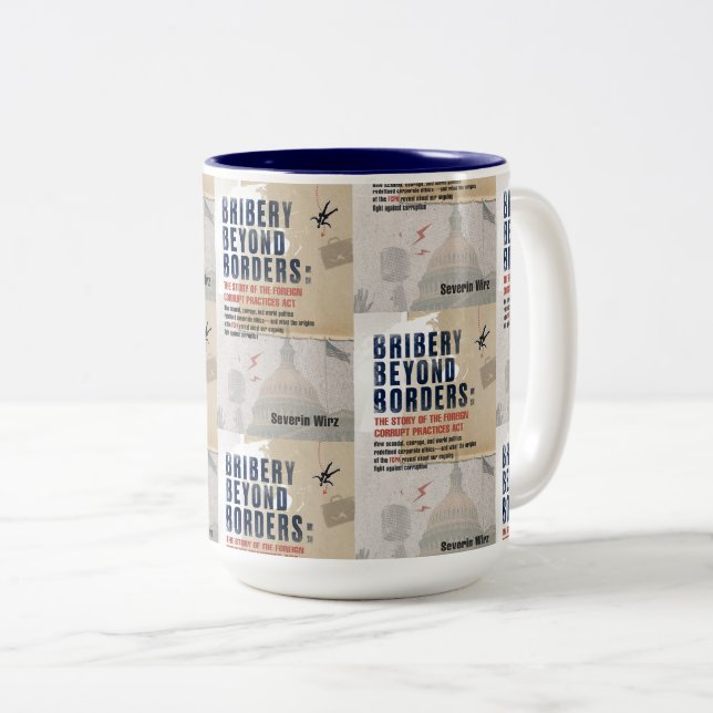 2 Couleurs Tasse Bribery Beyond Borders (Devant droit)