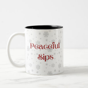 2 Couleurs Tasse Calme d'Hiver — Journées Froides & Esprit Ca