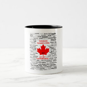 2 Couleurs Tasse Canada150