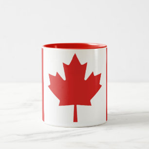 2 Couleurs Tasse canadienne de drapeau