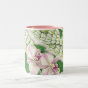 2 Couleurs Tasse (carrée) de Pikake Lei